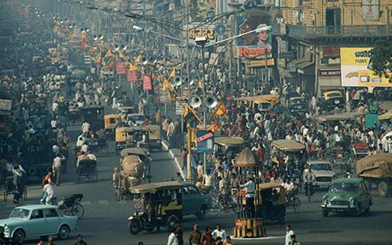 صورة توضح حجم التلوث في مدينة بومباي